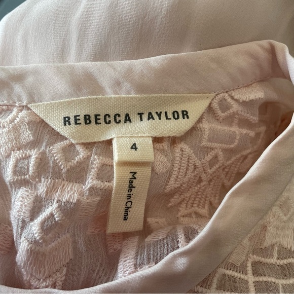 Rebecca Taylor geo Aztec embroidered flutter sleeve blouse top 15671 - Picture 10 of 10